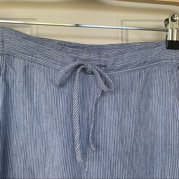 •Orvis• Shoreline Linen Blue/White Stripe Pants-Sm - Picture 3 of 9